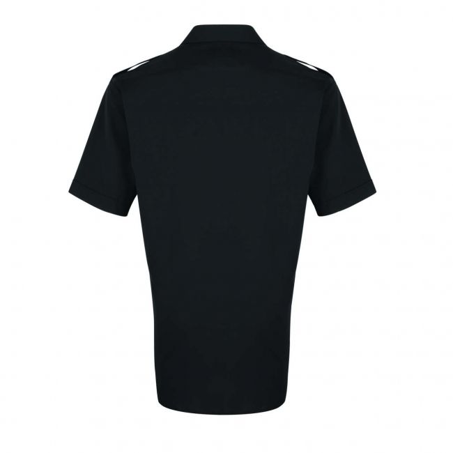 Men’s short sleeve pilot shirt culoare black marimea s