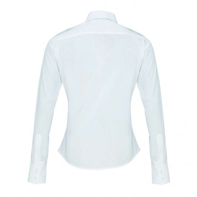 Women's long sleeve pilot shirt culoare white marimea m