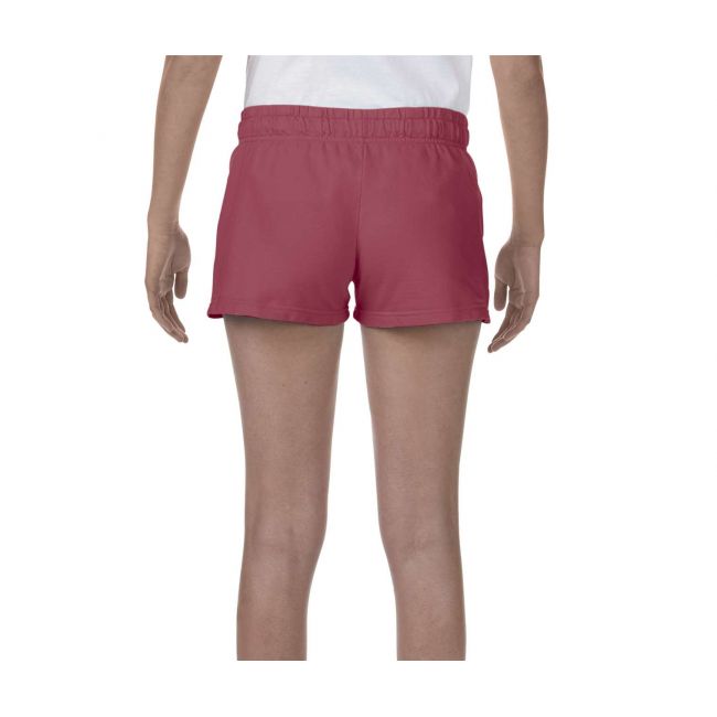 Ladies' french terry shorts culoare crimson marimea s