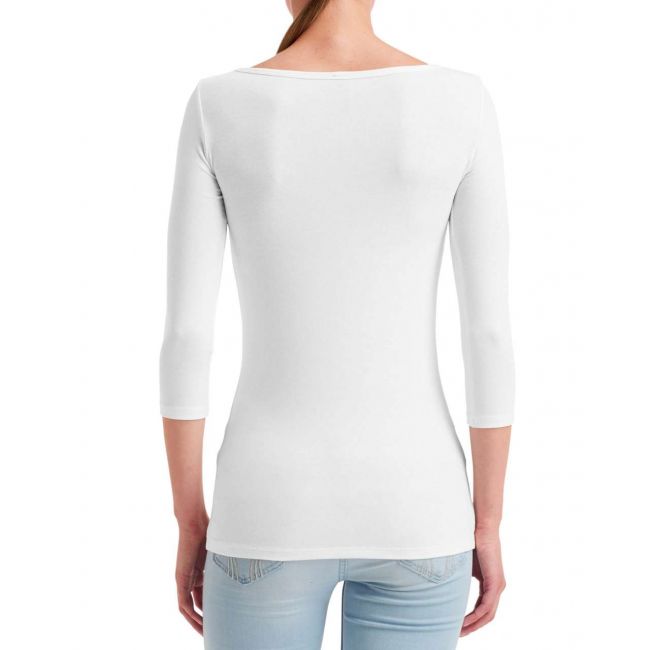 Women's stretch 3/4 sleeve tee culoare white marimea m