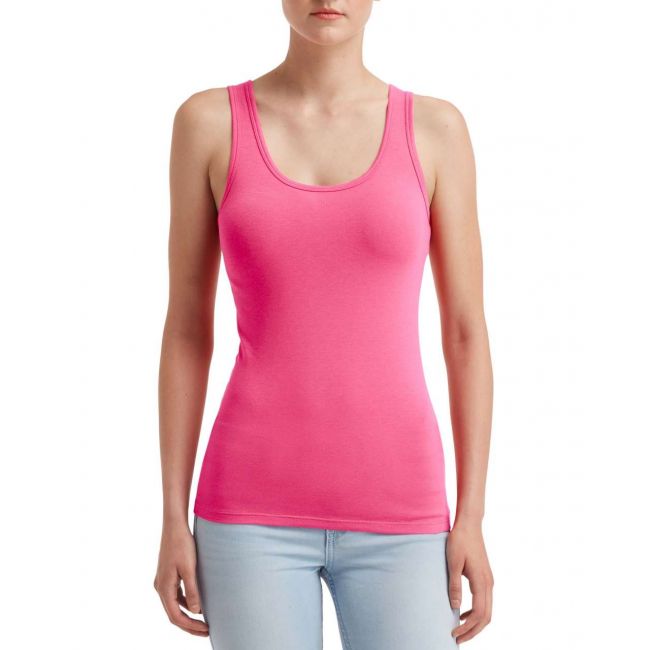 Women's stretch tank culoare hot pink marimea m