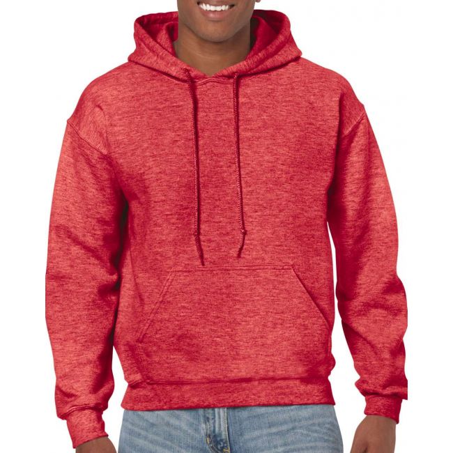 Heavy blend™ adult hooded sweatshirt culoare heather sport scarlet red marimea 2xl