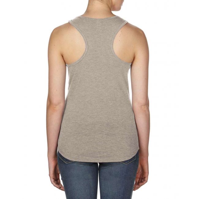 Women’s tri-blend racerback tank culoare heather slate marimea l