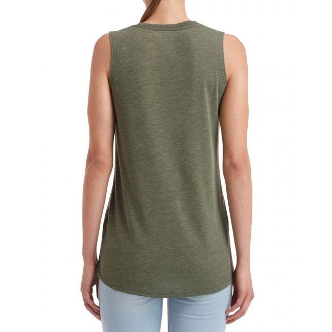 Women's freedom sleeveless tee culoare heather city green marimea xl