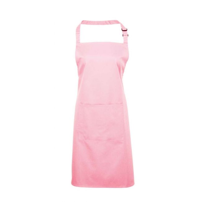 ‘colours’ bib apron with pocket culoare pink marimea u