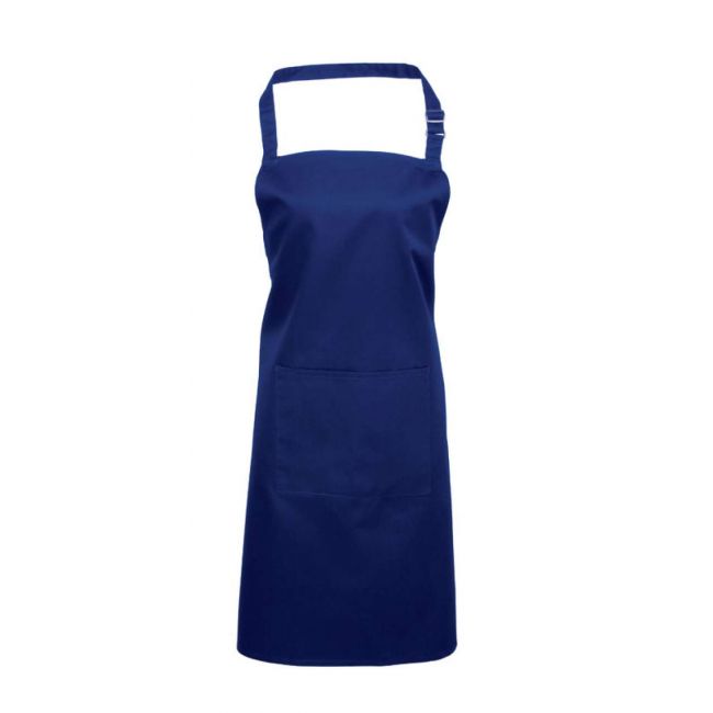 ‘colours’ bib apron with pocket culoare royal marimea u
