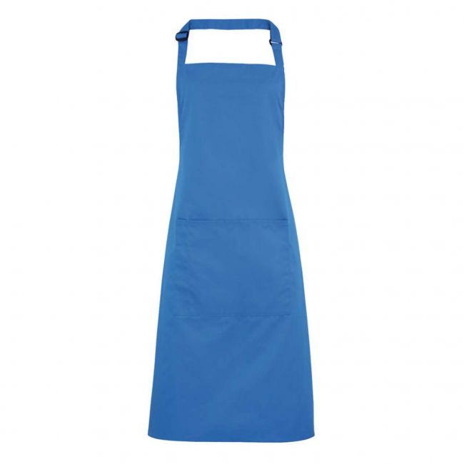 ‘colours’ bib apron with pocket culoare sapphire marimea u