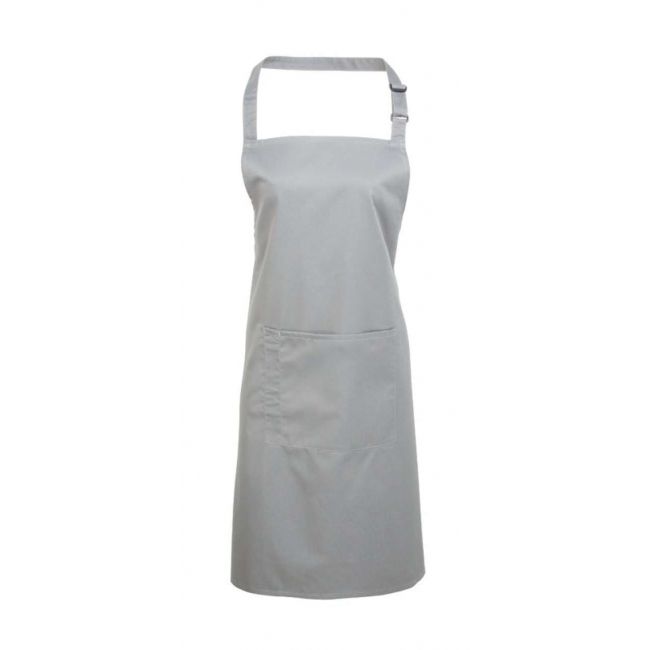 ‘colours’ bib apron with pocket culoare silver marimea u