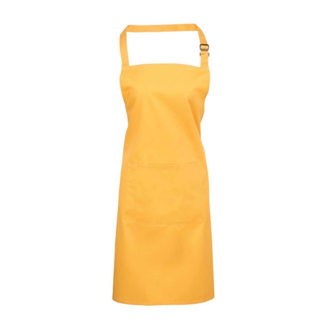 ‘colours’ bib apron with pocket culoare sunflower marimea u