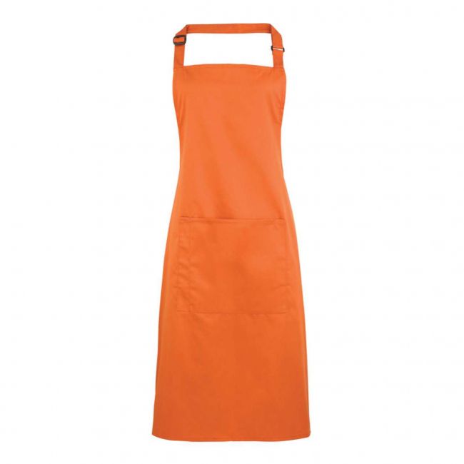 ‘colours’ bib apron with pocket culoare terracotta marimea u