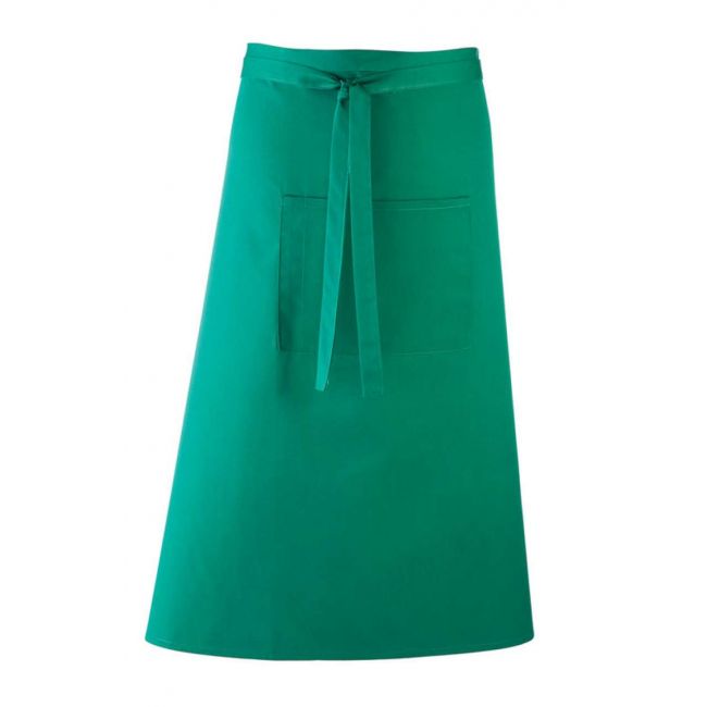 'colours collection’ bar apron with pocket culoare emerald marimea u