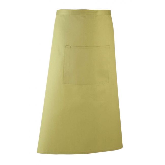 'colours collection’ bar apron with pocket culoare lime marimea u