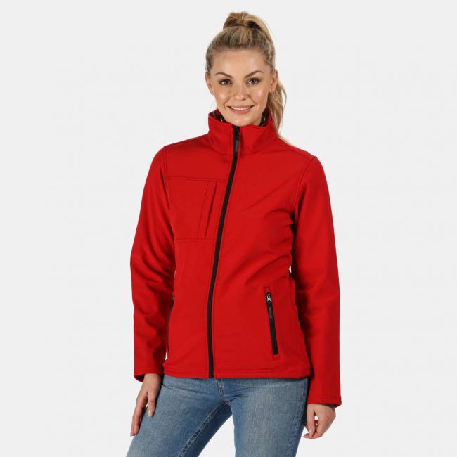 Women's octagon ii printable 3 layer membrane softshell culoare classic red/black marimea xl