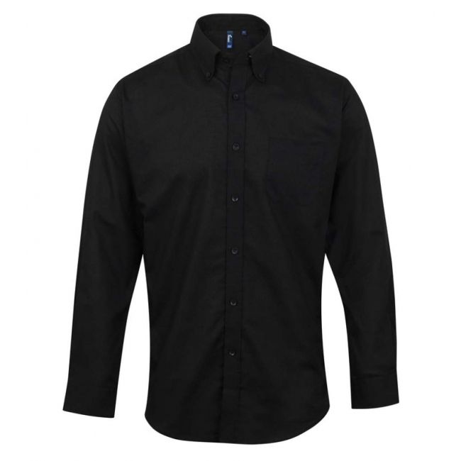 Men’s long sleeve signature oxford shirt culoare black marimea l/xl