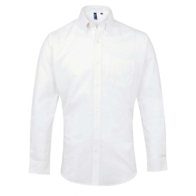 Men’s long sleeve signature oxford shirt culoare white marimea m