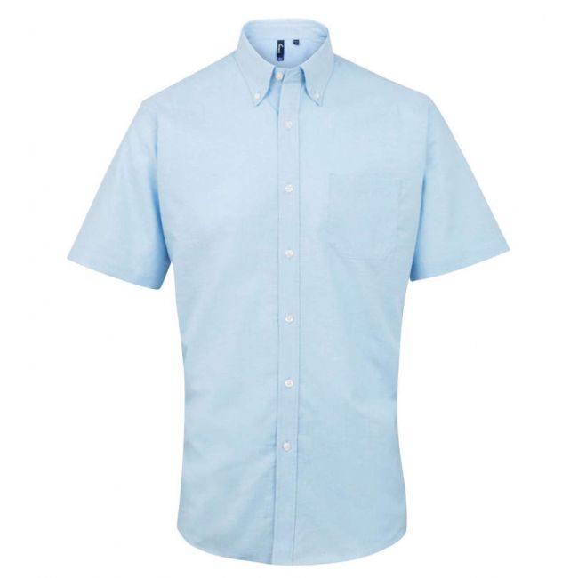 Men’s short sleeve signature oxford shirt culoare light blue marimea m