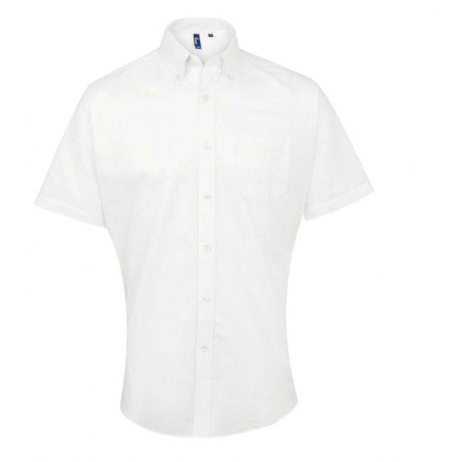 Men’s short sleeve signature oxford shirt culoare white marimea l/xl