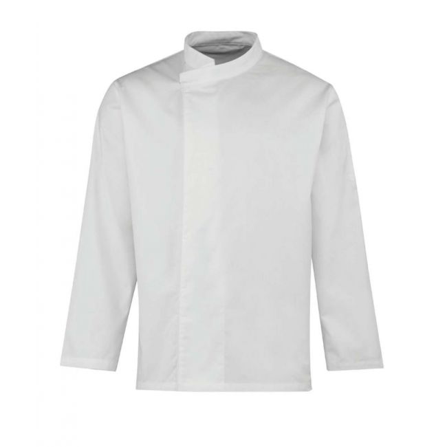 ‘culinary’ chef’s long sleeve pull on tunic culoare white marimea 2xl