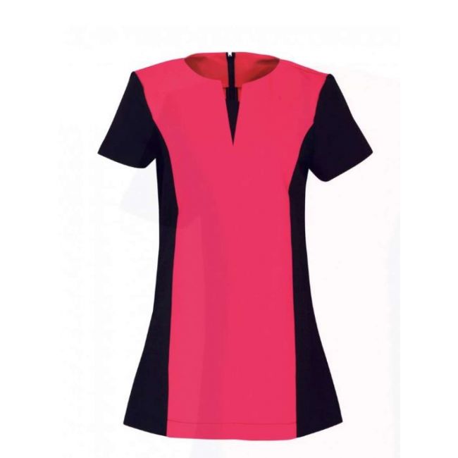 ‘peony’ beauty and spa tunic culoare hot pink/black marimea xxs