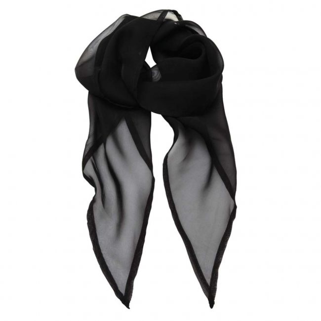 'colours collection' plain chiffon scarf culoare black marimea u