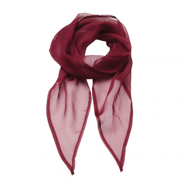 'colours collection' plain chiffon scarf culoare burgundy marimea u