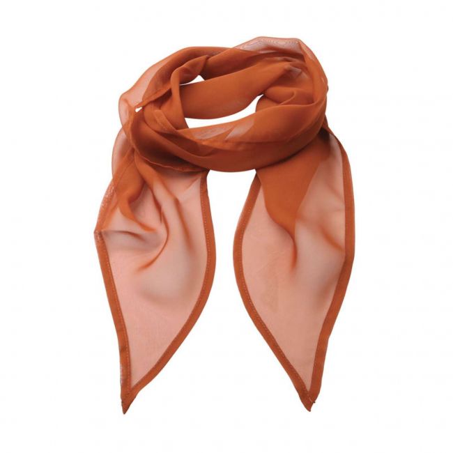 'colours collection' plain chiffon scarf culoare chestnut marimea u