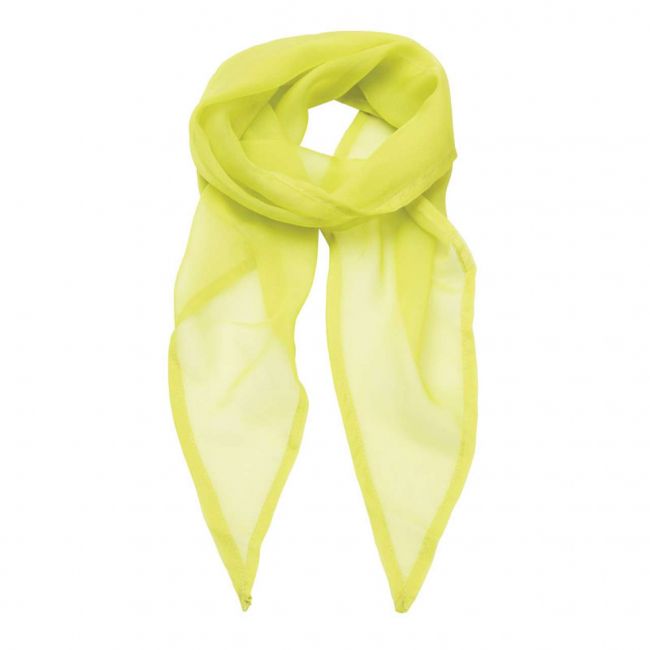 'colours collection' plain chiffon scarf culoare lime marimea u