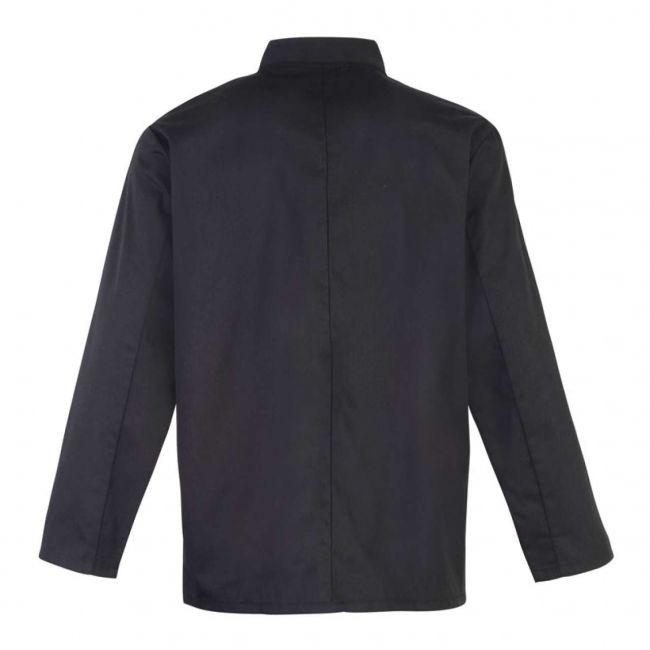 Chef's long sleeve stud jacket culoare black marimea 3xl