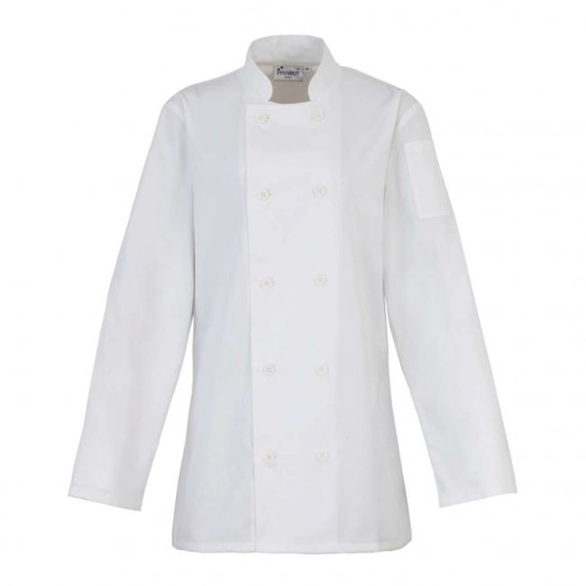 Ladies’ long sleeve chef’s jacket culoare white marimea xl