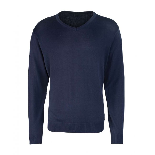 Men's knitted v-neck sweater culoare navy marimea xxs