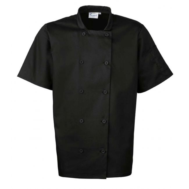 Short sleeve chef's jacket culoare black marimea 4xl