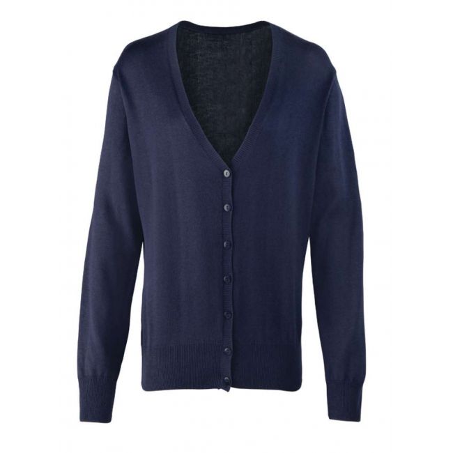 Women's button-through knitted cardigan culoare navy marimea s