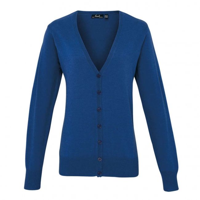 Women's button-through knitted cardigan culoare royal marimea s