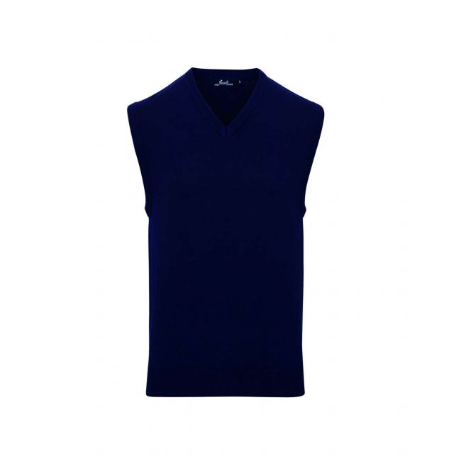 Men's v-neck sleeveless sweater culoare navy marimea xl