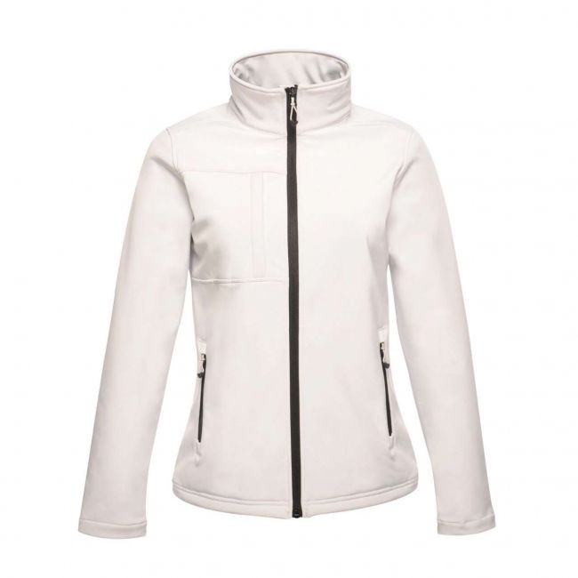 Women's octagon ii printable 3 layer membrane softshell culoare white/light steel marimea l