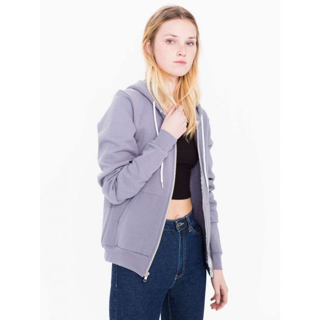 Unisex flex fleece zip hoodie culoare slate marimea l