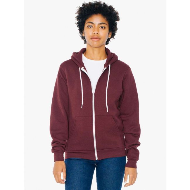 Unisex flex fleece zip hoodie culoare truffle marimea xl