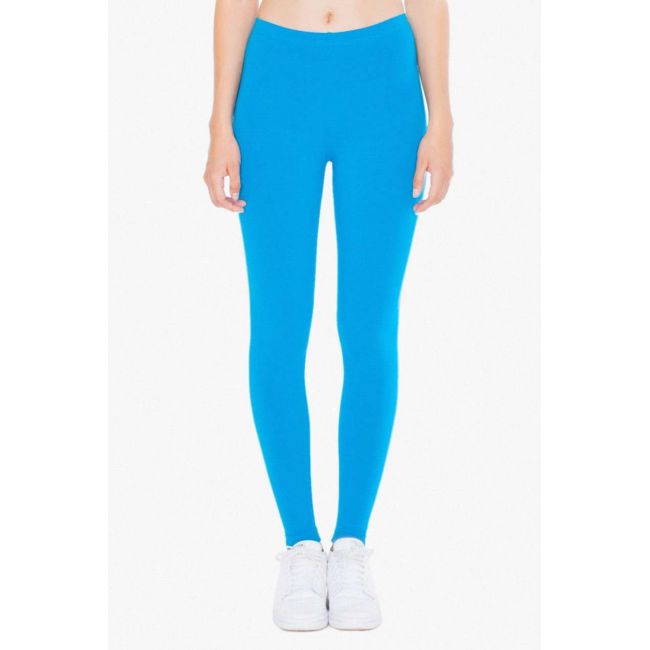 Women's cotton spandex jersey legging culoare teal marimea m