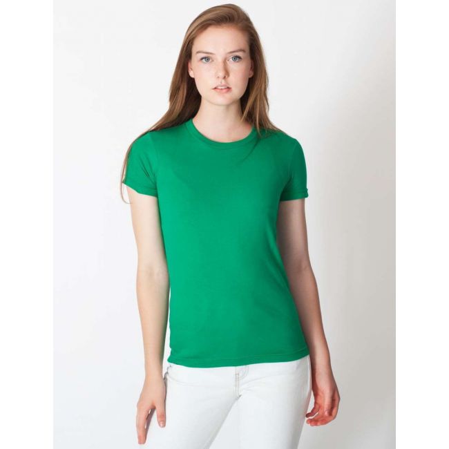 Women's fine jersey short sleeve t-shirt culoare kelly green marimea s