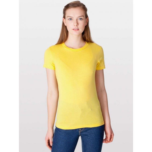 Women's fine jersey short sleeve t-shirt culoare sunshine marimea m