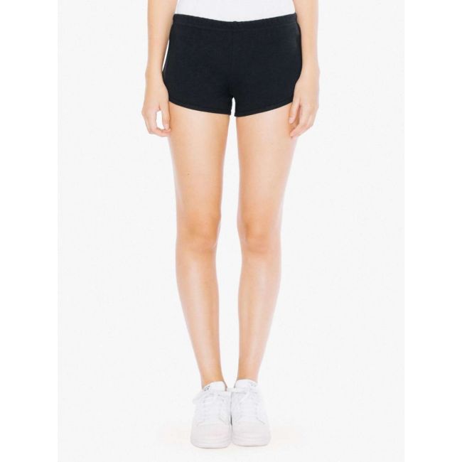 Women's interlock running shorts culoare black/black marimea m