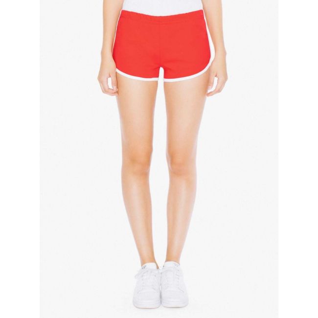 Women's interlock running shorts culoare red/white marimea xl