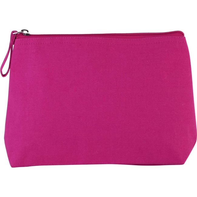 Toiletry bag in cotton canvas culoare fuchsia marimea u