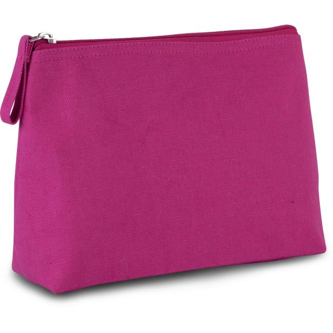 Toiletry bag in cotton canvas culoare fuchsia marimea u