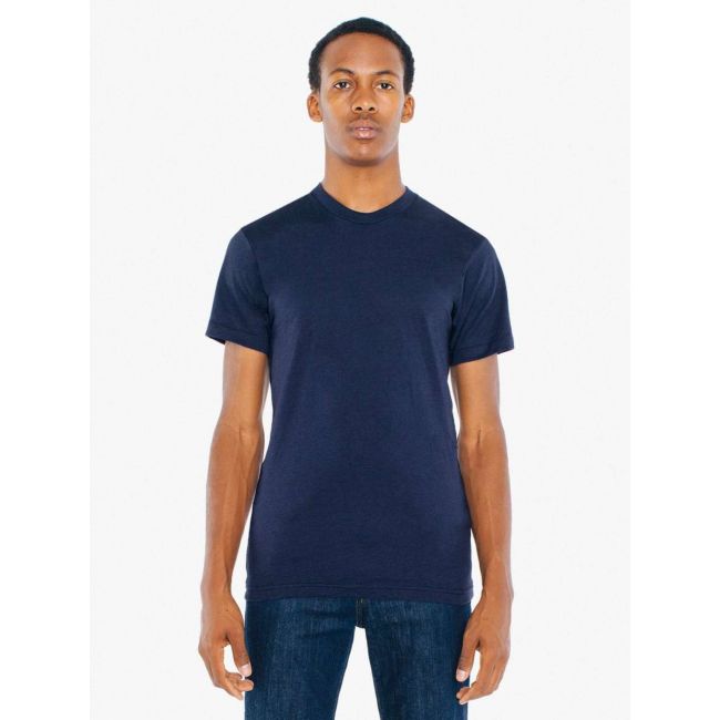 Unisex poly-cotton short sleeve t-shirt culoare navy marimea s