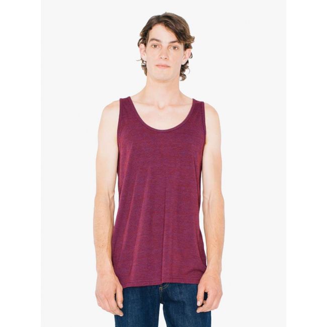 Unisex tri-blend tank top culoare tri-cranberry marimea xl