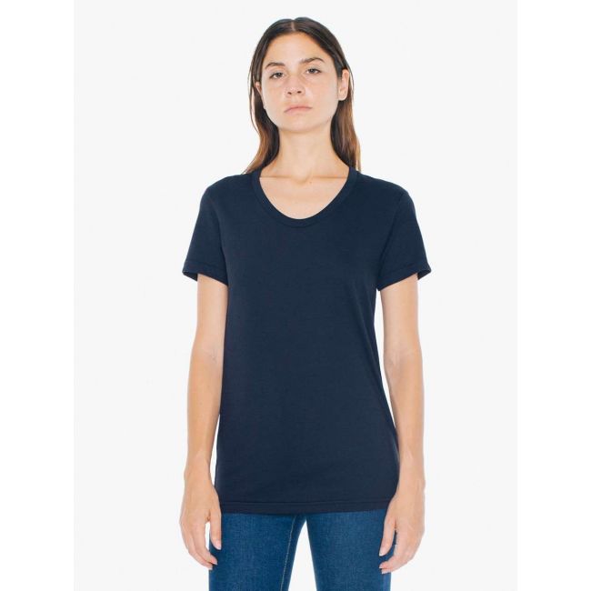 Women's poly-cotton short sleeve t-shirt culoare navy marimea m