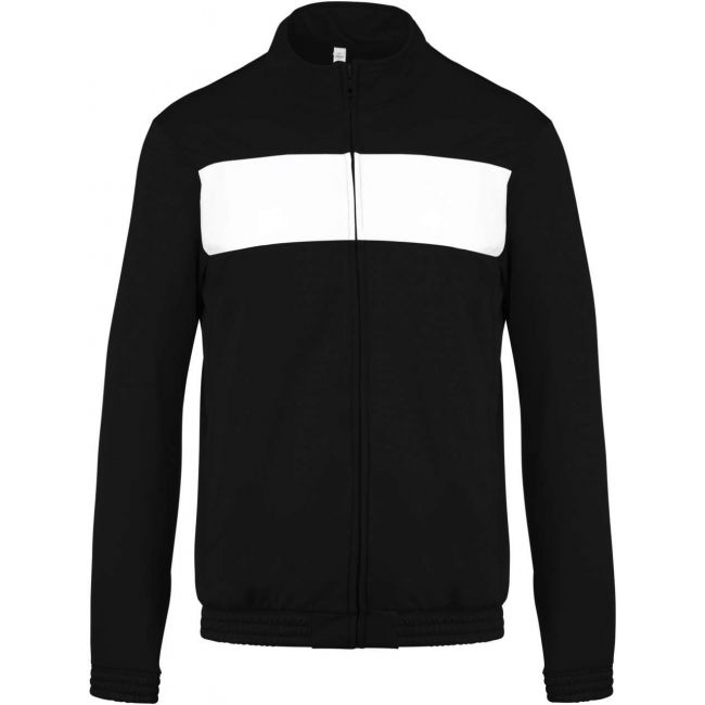 Adult tracksuit top culoare black/white marimea l