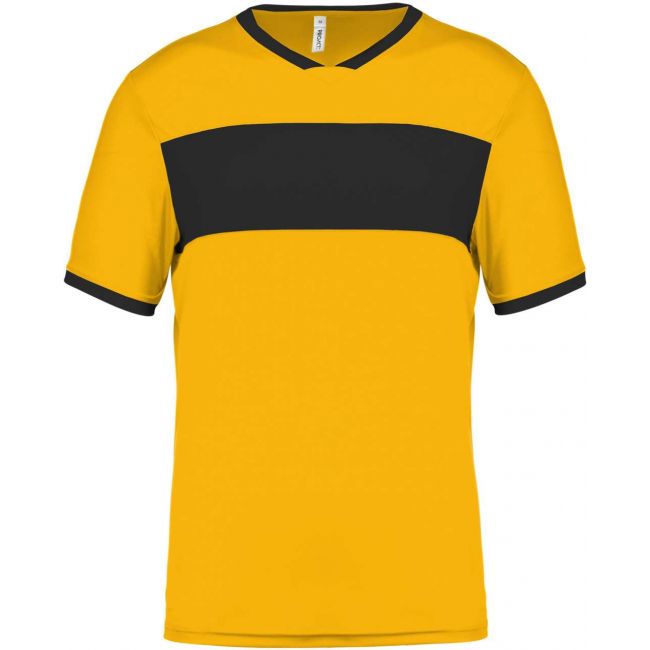 Adults' short-sleeved jersey culoare sporty yellow/black marimea 3xl