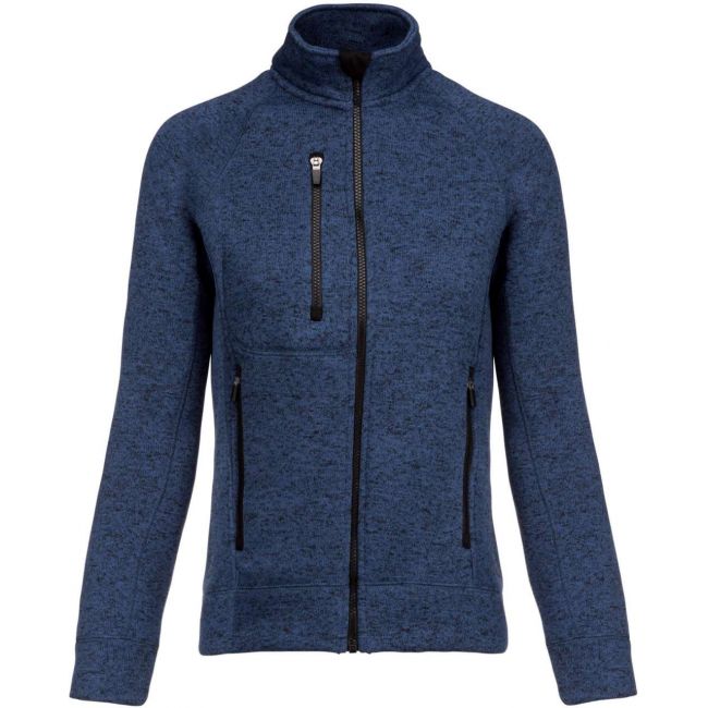 Ladies' full zip heather jacket culoare navy melange marimea xs